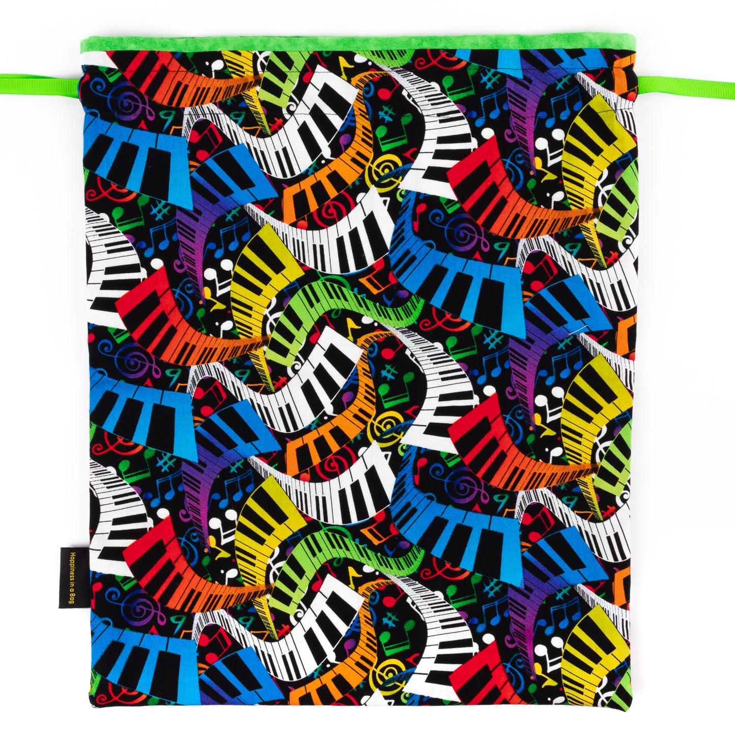 Colorful keyboards dance shoe bag