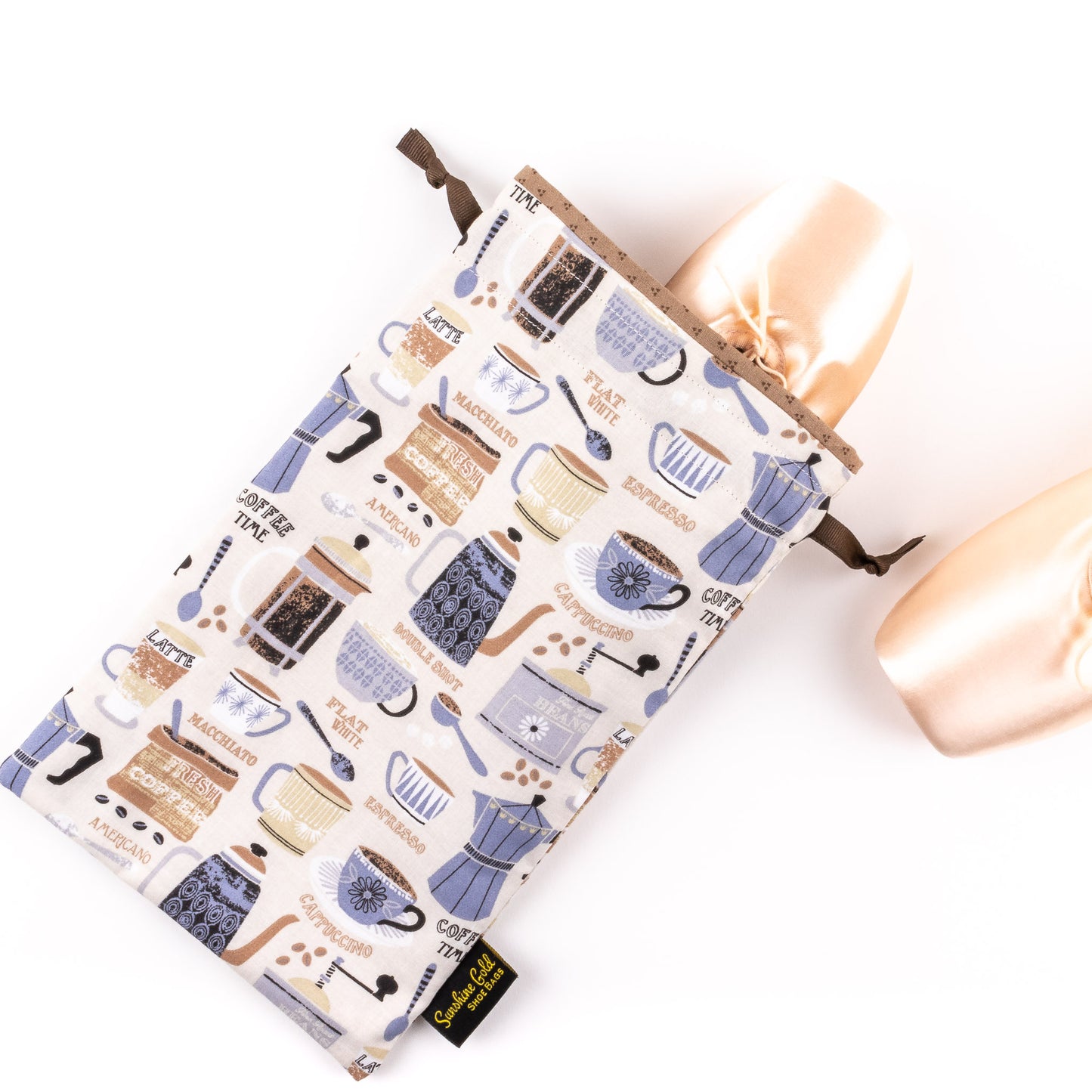 Dance shoe bag for pointe ballet shoes