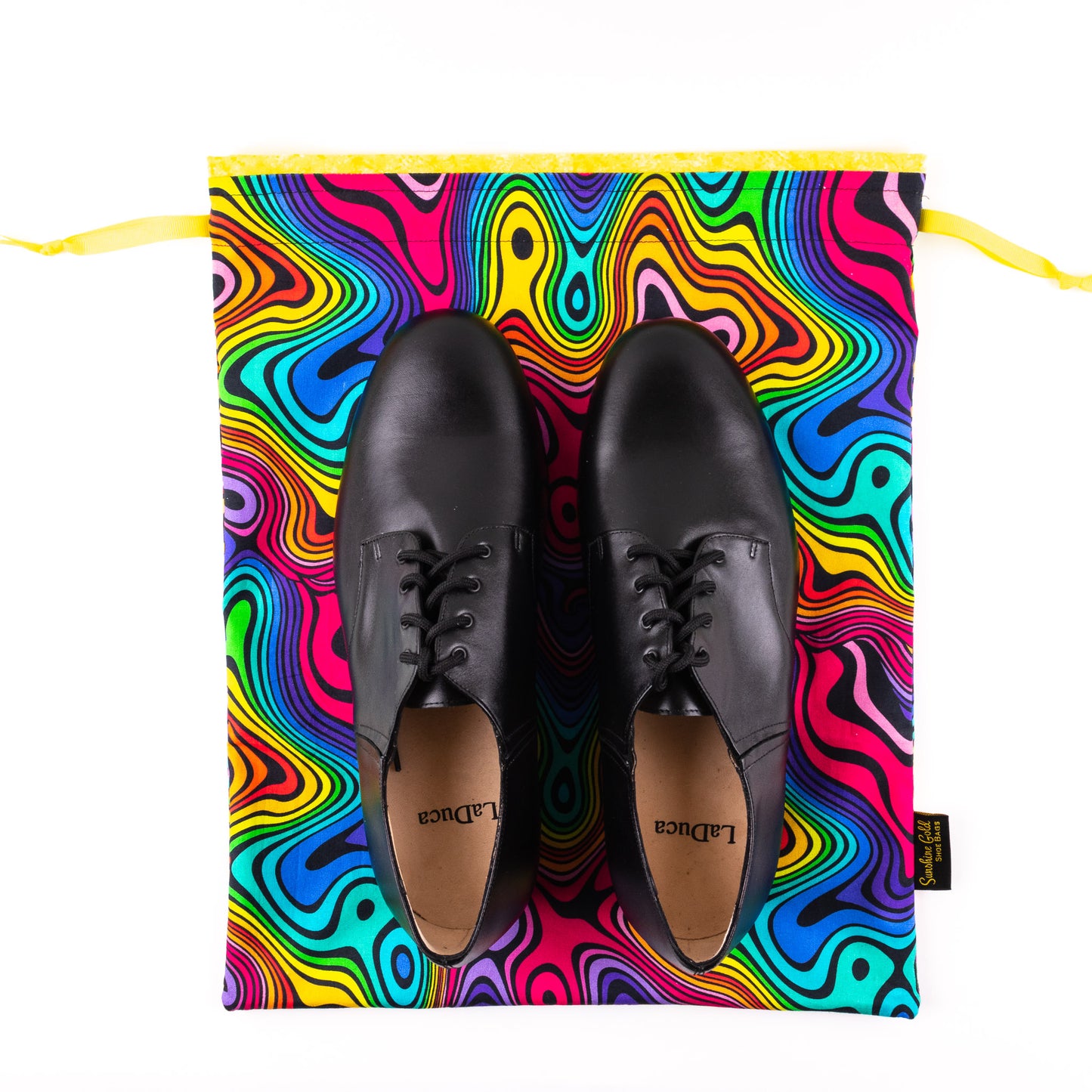 Extra large psychedelic colors dance shoe bag