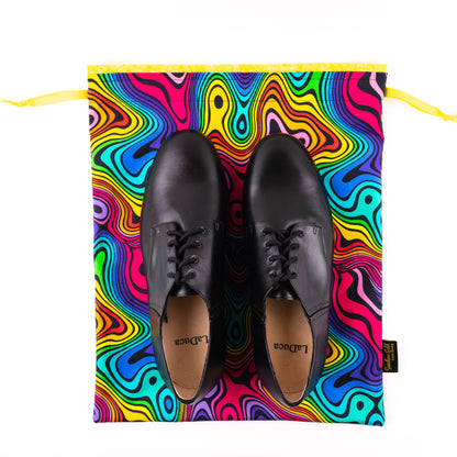 Extra large psychedelic colors dance shoe bag