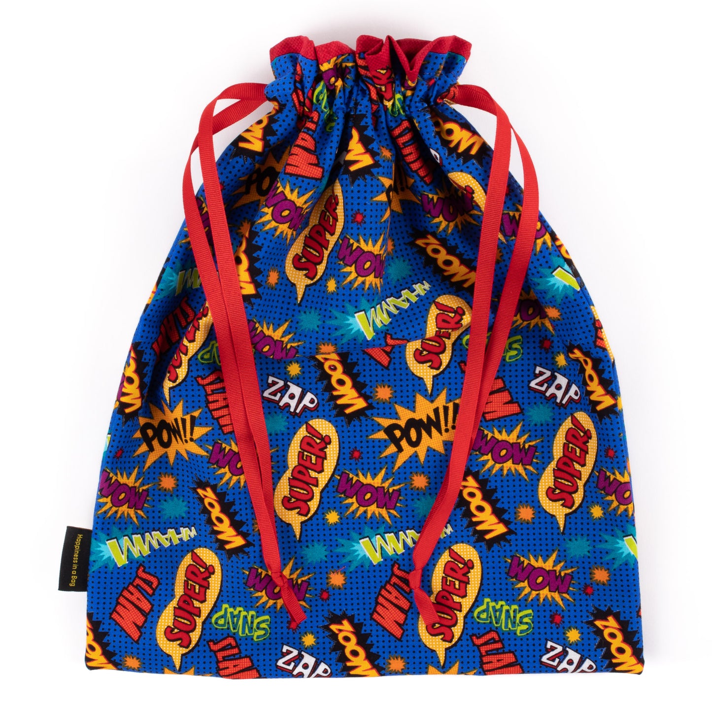 Men's dance shoe bag in colorful comic-book fabric